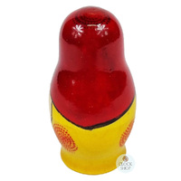 Kirov Russian Dolls- Red Scarf & Yellow Dress 7cm (Set Of 4) image