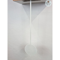 Walnut & White Modern Battery Cuckoo Clock 22cm By AMS image