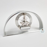16.7cm Hughenden Silver Battery Skeleton Table Clock By ACCTIM image