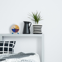 15cm Flor Collection Blue Silent Analogue Alarm Clock By CLOUDNOLA image
