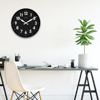 45cm Factory Collection Black Silent Wall Clock By CLOUDNOLA image