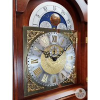 213cm Rich Walnut Grandfather Clock With Westminster Chime & Moon Dial image