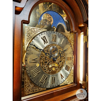 210cm Walnut Grandfather Clock With Calendar Dial By SCHNEIDER image