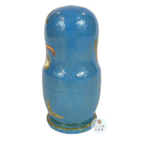 Ballerina Russian Dolls- Blue 11cm (Set Of 5) image