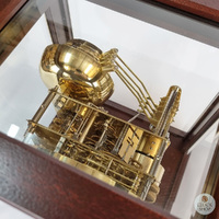 30cm Mahogany Mechanical Table Clock With Westminster Chime By HERMLE image