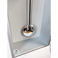 53.5cm Silver 8 Day Mechanical Chiming Wall Clock By HERMLE image