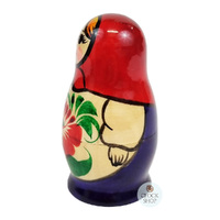 Kirov Russian Dolls- Red Scarf & Purple Dress 7cm (Set Of 3) image