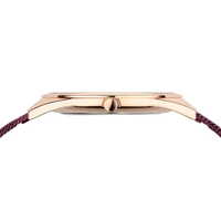 31mm Ultra Slim Collection Womens Watch With Purple Dial & Milanese Strap & Rose Gold Case By BERING image