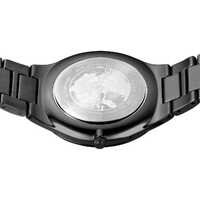 Titanium Collection Green Sunray Dial Black Titanium Link Strap By BERING image