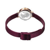 22mm Classic Collection Womens Watch With Purple Dial & Milanese Strap & Rose Gold Case By BERING image