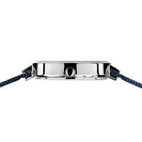 31mm Solar Collection Womens Watch With Blue Dial & Milanese Strap & Silver Case By BERING image