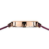 31mm Solar Collection Womens Watch With Purple Dial & Milanese Strap & Rose Gold Case By BERING image