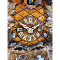 Birds & Leaves 1 Day Mechanical Carved Cuckoo Clock 30cm By SCHNEIDER image