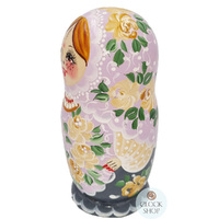 Floral Russian Dolls- Light Purple 14cm (Set Of 5) image