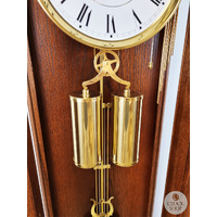 99cm Medium Oak 8 Day Mechanical Regulator Wall Clock With Westminster Chime By AMS image