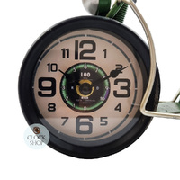 16.5cm Green Scooter Battery Table Clock By COUNTRYFIELD image
