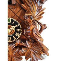 Birds & Leaves 1 Day Mechanical Carved Cuckoo Clock 32cm By HÖNES image