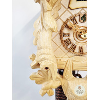 After The Hunt 1 Day Mechanical Carved Cuckoo Clock Natural 31cm By HÖNES image
