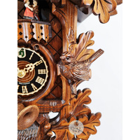 Birds & Grouse 1 Day Mechanical Carved Cuckoo Clock 47cm By HÖNES image