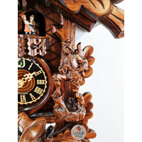 Alpine Goat 8 Day Mechanical Carved Cuckoo Clock 61cm By HÖNES image