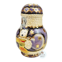 Santa Purple & Gold Russian Dolls- 12cm (Set Of 4) image