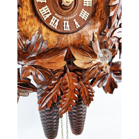Leaves 8 Day Mechanical Carved Cuckoo Clock 51cm By SCHNEIDER image