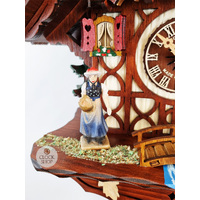 Clock Peddler 8 Day Mechanical Chalet Cuckoo Clock 33cm By SCHNEIDER image