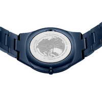 40mm Ultra Slim Collection Mens Watch With Blue Dial & Blue Stainless Steel Strap & Case By BERING image