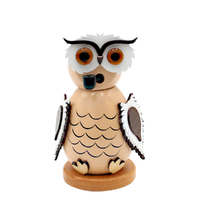 12cm Snowy Owl German Incense Burner - Assorted Designs image