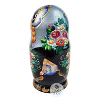 Floral Russian Dolls- Multi-Coloured 18cm (Set Of 5) image