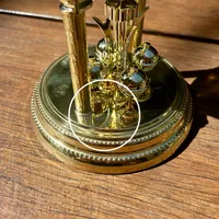 23cm Gold Anniversary Clock With Two-Tone Dial By HALLER (Small Dent) image