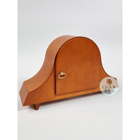 19cm Cherry Mechanical Tambour Mantel Clock By HERMLE image