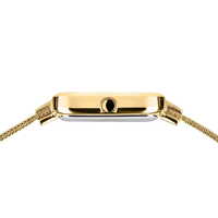 35mm Classic Collection Womens Watch With White Dial & Gold Milanese Strap & Gold Case By BERING image