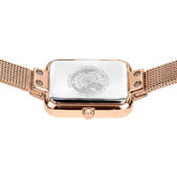 35mm Classic Collection Womens Watch With Green Malachite Dial Rose Gold Milanese Strap & Case By BERING image