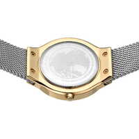 Gift Set- 31mm Classic Collection Gold & Silver Womens Watch With White Dial & Bracelet By BERING image