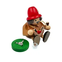 15cm Man & Rocking Horse German Incense Burner By Richard Glässer image
