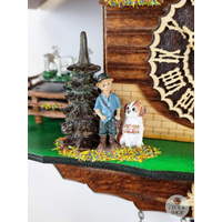Heidi House Battery Chalet Cuckoo Clock With Moving Goats 22cm By TRENKLE image