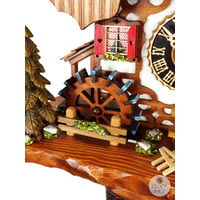 Sweethearts 8 Day Mechanical Chalet Cuckoo Clock With Dancers 48cm By HÖNES image