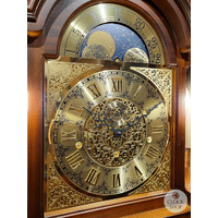 210cm Walnut Grandfather Clock With Triple Chime By SCHNEIDER image