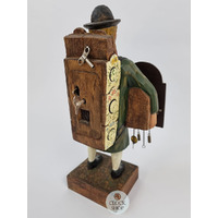35cm Whistling Clock Peddler Table Clock By ROMBA image