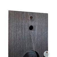 28.5cm Black & Brass Weather Station With Barometer Thermometer & Hygrometer By FISCHER image