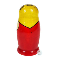 Semenov Russian Dolls- Yellow Scarf & Red Dress 7cm (Set Of 3) image