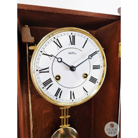 53cm Walnut 14 Day Mechanical Striking Wall Clock By AMS image