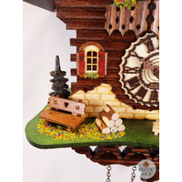Black Forest Battery Chalet Cuckoo Clock With Dancers 32cm By TRENKLE image