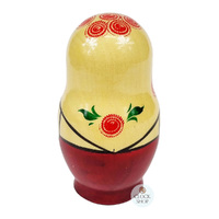 Kirov Russian Dolls- White Scarf & Red Dress 12cm (Set Of 6) image