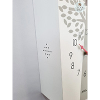 White Modern Battery Cuckoo Clock 39cm By AMS image