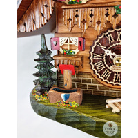 Girl & Geese Battery Chalet Table Cuckoo Clock 22cm By TRENKLE image