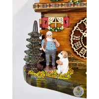 Heidi House Battery Chalet Table Cuckoo Clock 20cm By TRENKLE image