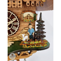 Heidi House Battery Chalet Cuckoo Clock With Goats 22cm By TRENKLE image