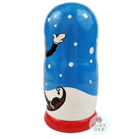 The Cat In The Hat Russian Dolls- Dark Blue 17cm (Set Of 5) image